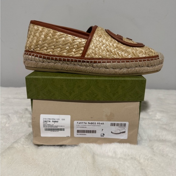 Gucci Men’s Brown and Cream Espadrilles - Picture 7 of 7